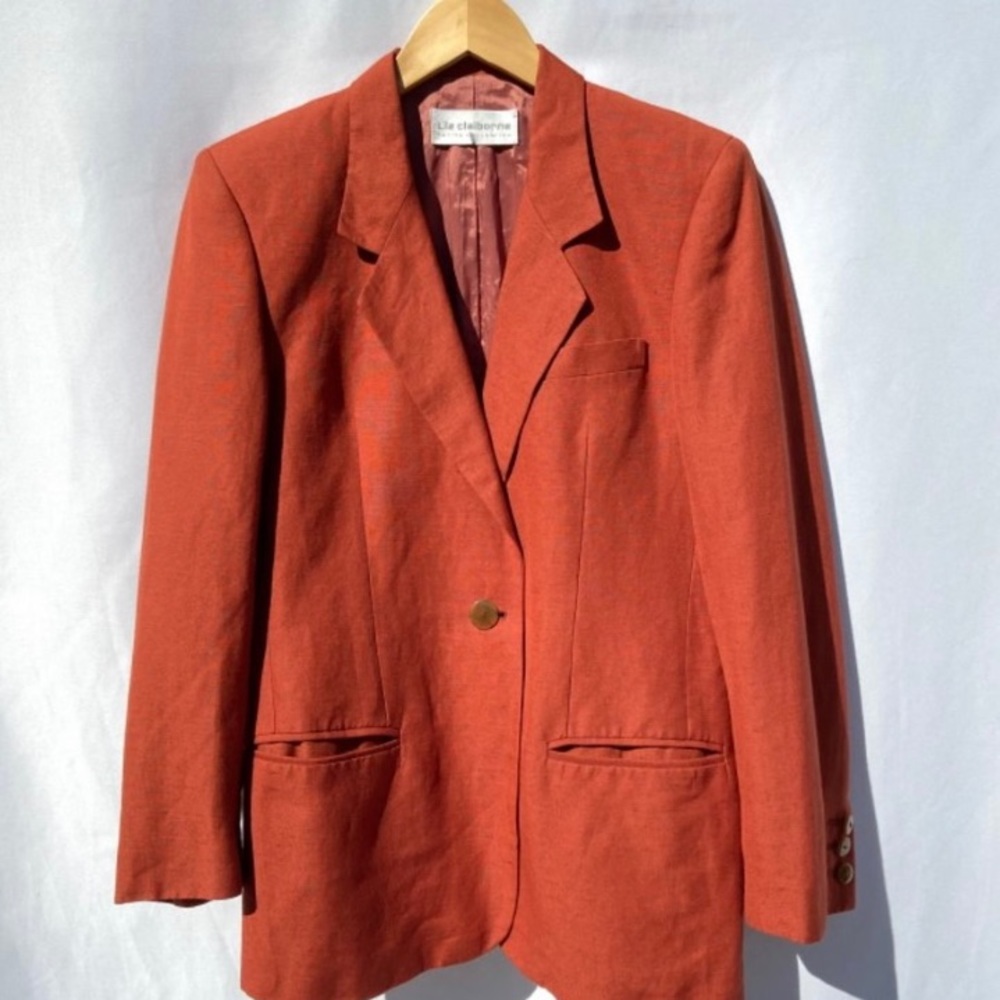 Orange Liz Clairborne Petite Blazer